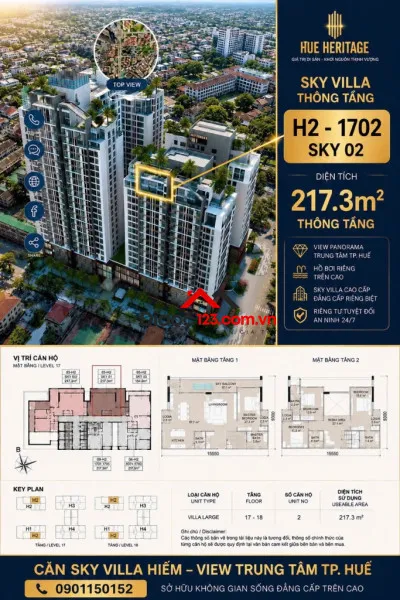 Nhanh tay sở hữu ngay căn sky villa đẹp nhất dự án giá tốt từ cđt
