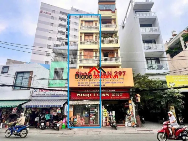 Bán nhà mặt tiền 297 lê quang định, phường gia định, tp hồ chí minh giá 19 tỷ