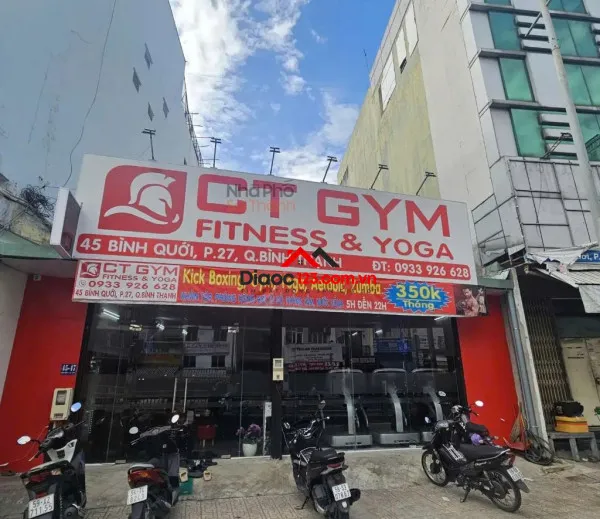 Bán mt bình quới bình thạnh: 10x30m cn 282m2, sẵn hđ thuê gym, tiềm năng tăng giá 62 tỷ