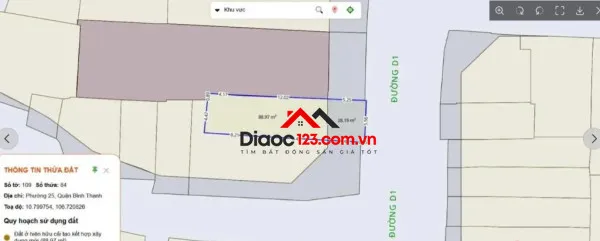 Bán nhà mặt tiền tại Tân Cảng, Phường Thạnh Mỹ Tây, Tp Hồ Chí Minh giá 20 tỷ