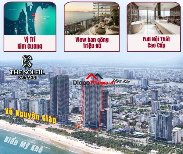 Suất hiếm studio soleil đà nẵng view biển mỹ khê, đóng 1.65 tỷ sở hữu căn hộ, phần còn lại trả dần