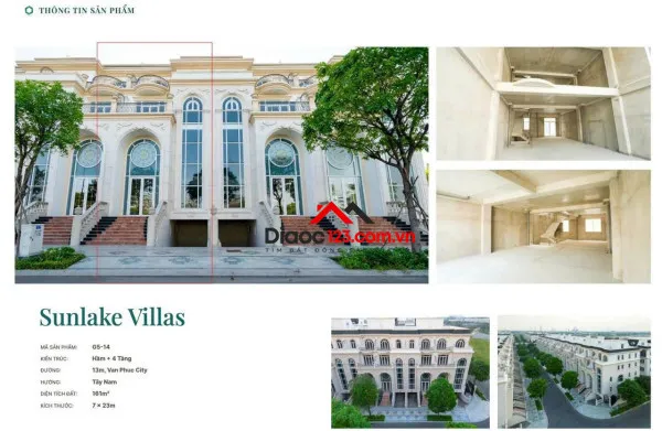 🔥 sunlake villa – biệt thự đẳng cấp ven sông tại vạn phúc city