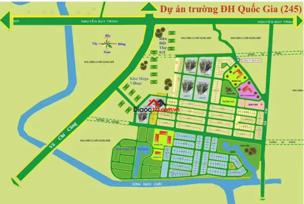 Bán đất nền , giá rẻ dự án đại học quốc gia 245 , đường võ chí công q9