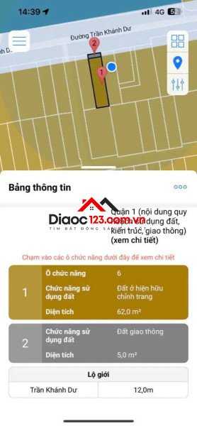 Bán nhà mặt tiền tại 51 Đường Trần Khánh Dư, Phường Tân Định, Quận 1, TP HCM