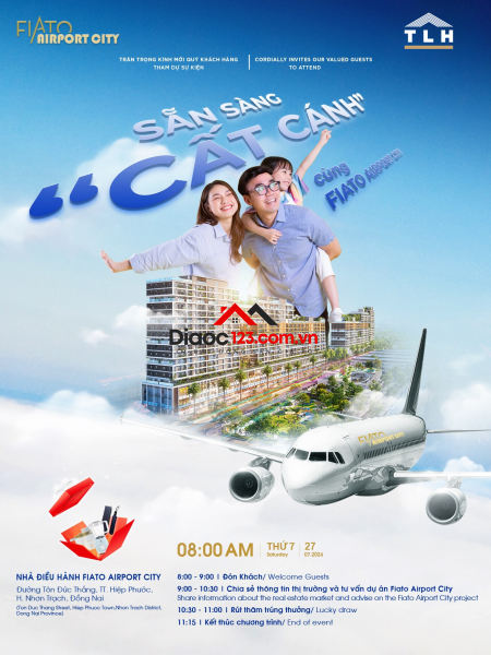 Căn Hộ Sân Bay Fiato Airport City , Thanh Toán 24 Tháng , ký HĐMB