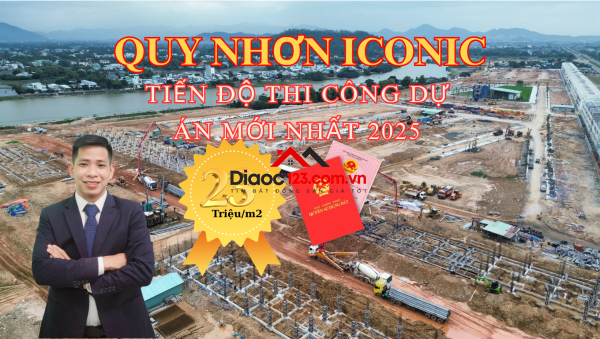 Đất nền dự án Quy Nhơn Iconic giai đoạn 1 giá chỉ từ 22,5tr/m2