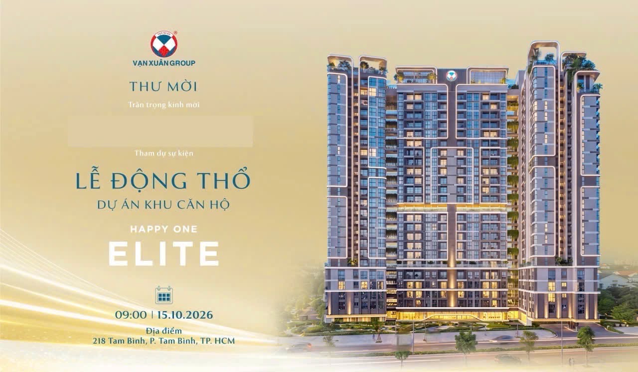 Lễ Động Thổ Happy One Elite Tam Bình