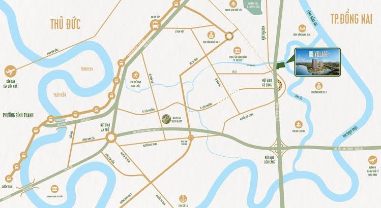 Vị trí IKI Village – Kết nối nhanh Vành đai 3, trung tâm khu Đông TP.HCM