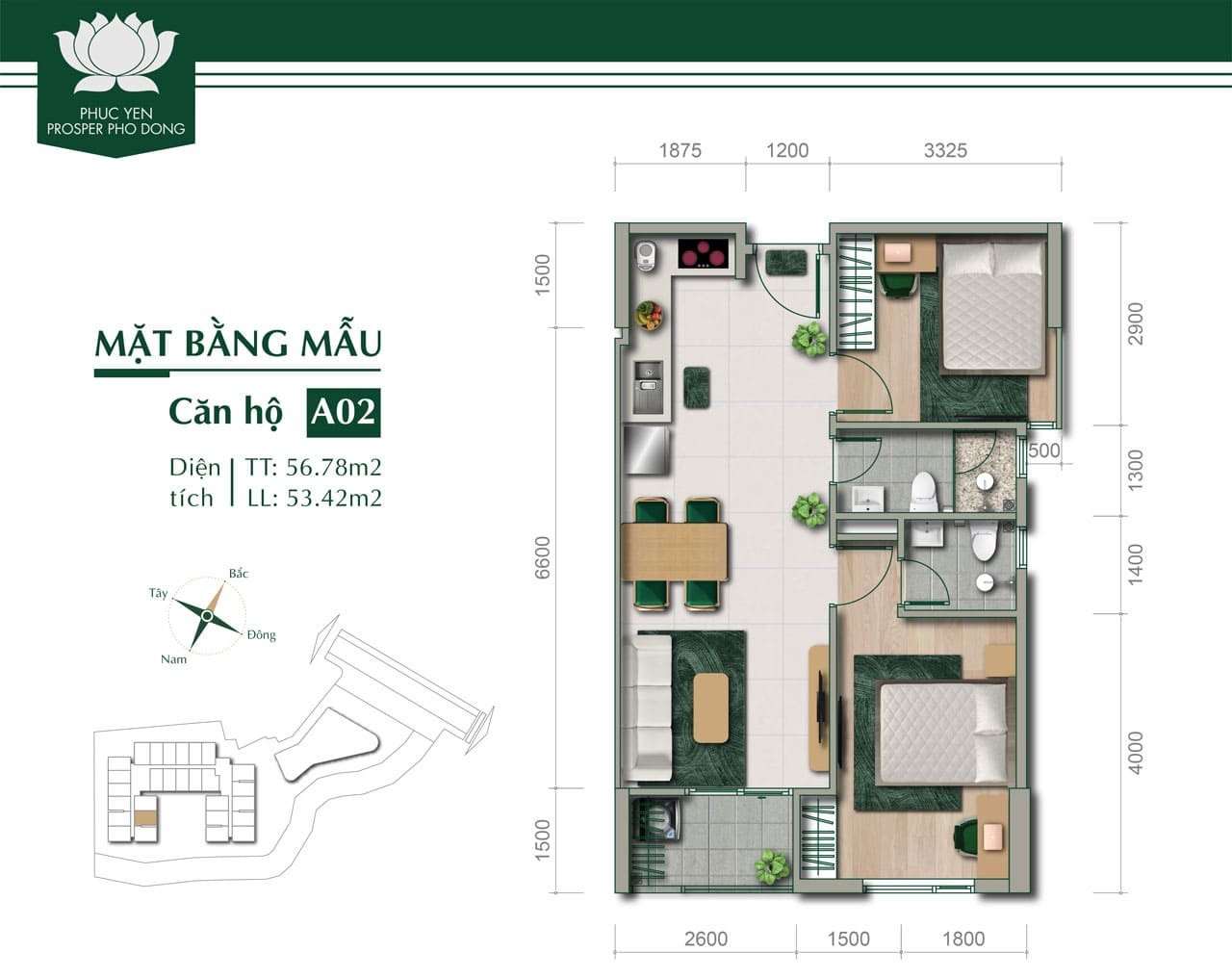 MẶT BẰNG THIẾT KẾ CHI TIẾT CĂN HỘ