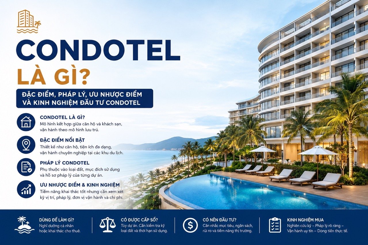 Condotel Là Gì? Đặc Điểm, Pháp Lý & Kinh Nghiệm Đầu Tư