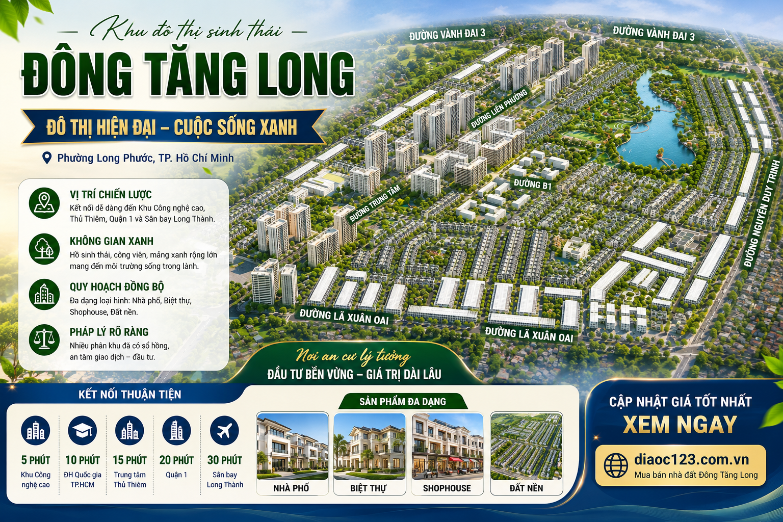 Đông Tăng Long Ở Đâu? Vị Trí Khu Đô Thị Đông Tăng Long Có Gì Nổi Bật?