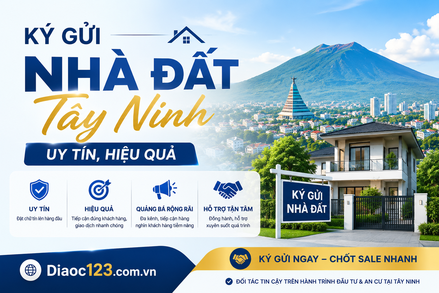 Ký Gửi Nhà Đất Tây Ninh Uy Tín, Hiệu Quả Tại Diaoc123.com.vn