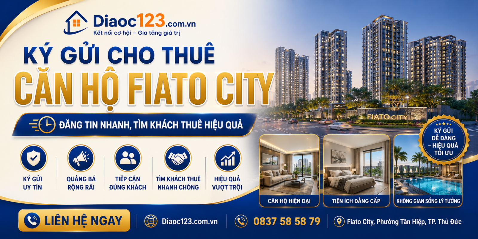 Ký Gửi Mua Bán & Cho Thuê Căn Hộ Fiato City, Đăng Tin Nhanh, Tìm Khách Hiệu Quả