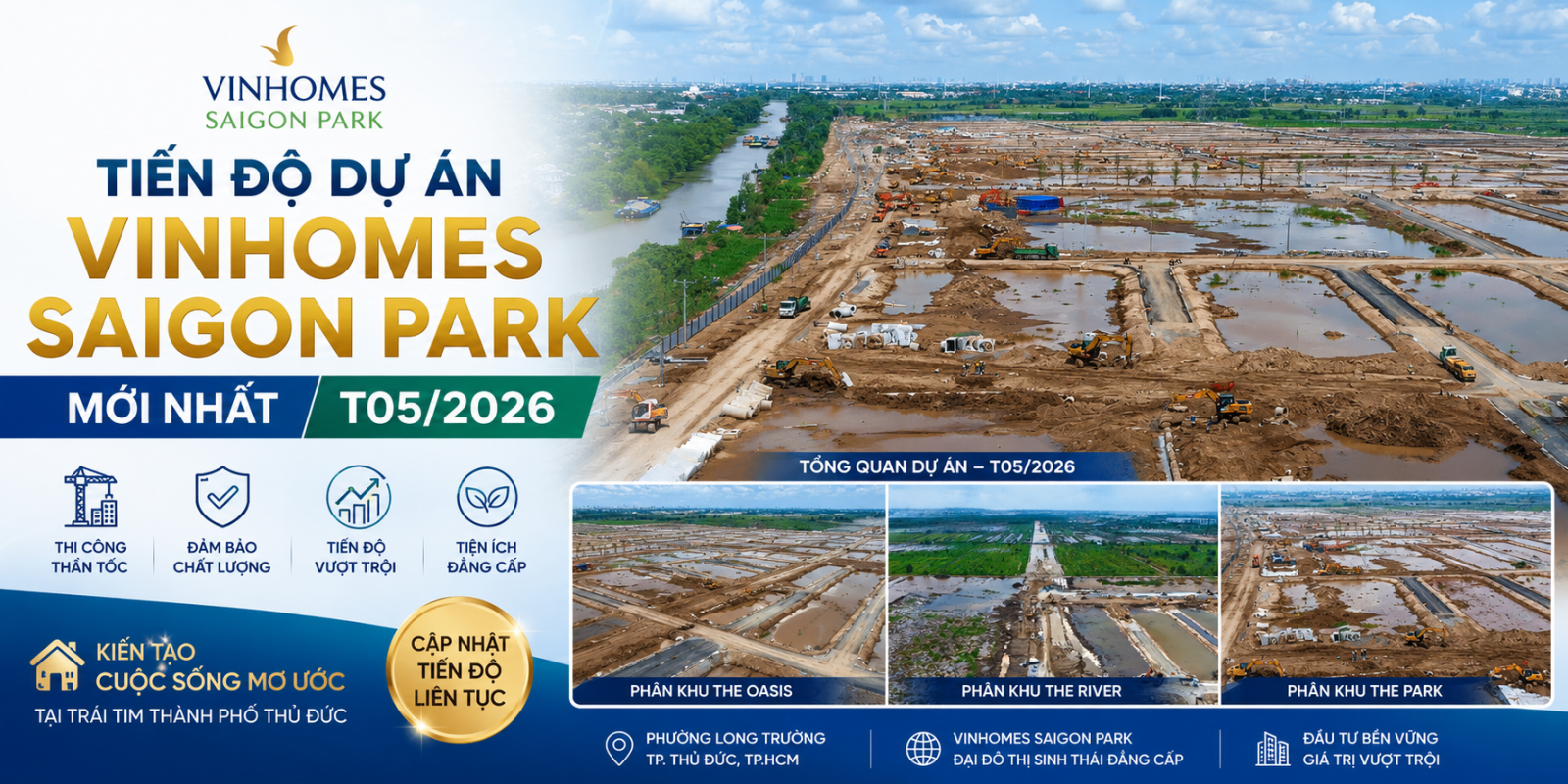Tiến Độ Dự Án Vinhomes Saigon Park Mới Nhất T05/ 2026