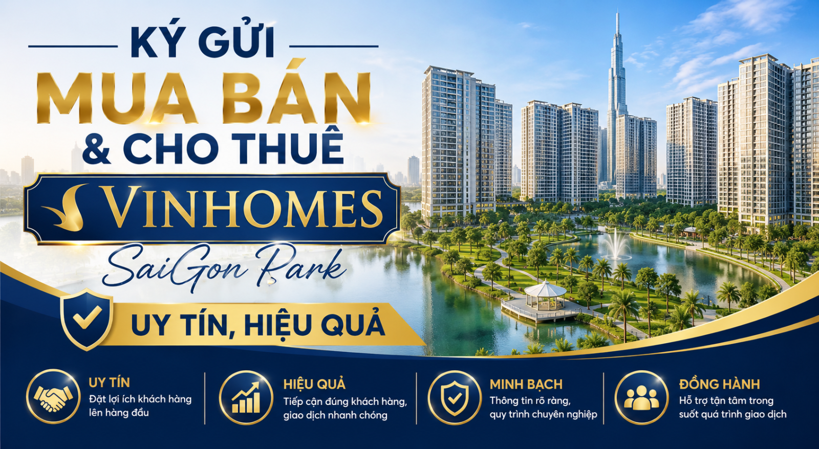 Ký Gửi Mua Bán & Cho Thuê Vinhomes SaiGon Park Uy Tín, Hiệu Quả