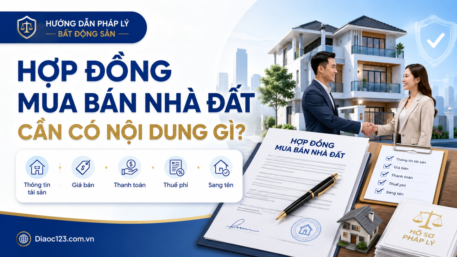 Hợp Đồng Mua Bán Nhà Đất Cần Có Nội Dung Gì?