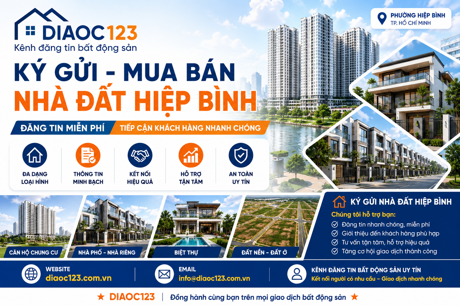 Ký Gửi Mua Bán Nhà Đất Hiệp Bình – Đăng Tin Miễn Phí Tại Diaoc123.com.vn