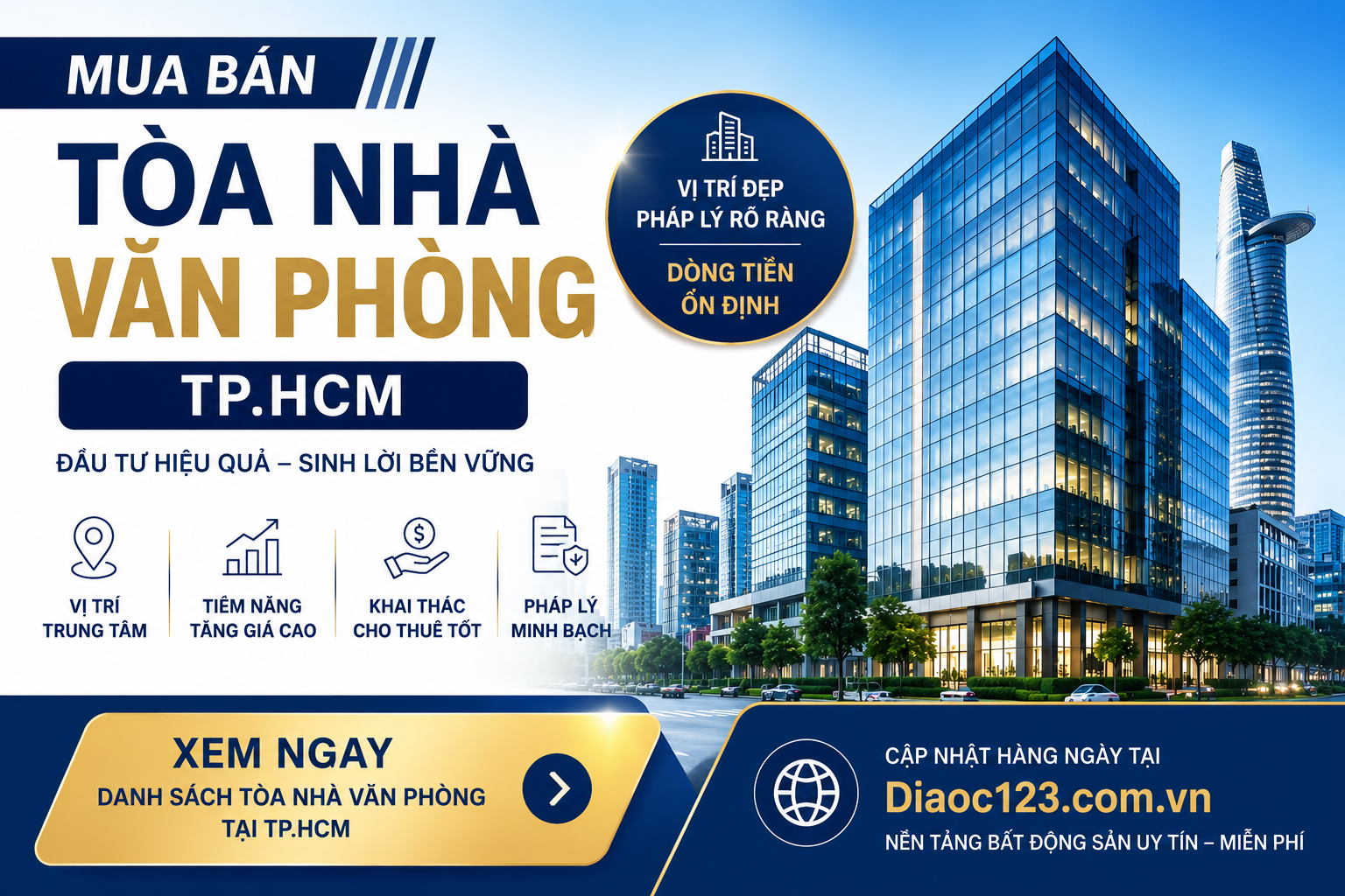 Thị trường mua bán tòa nhà văn phòng TPHCM ngày càng sôi động