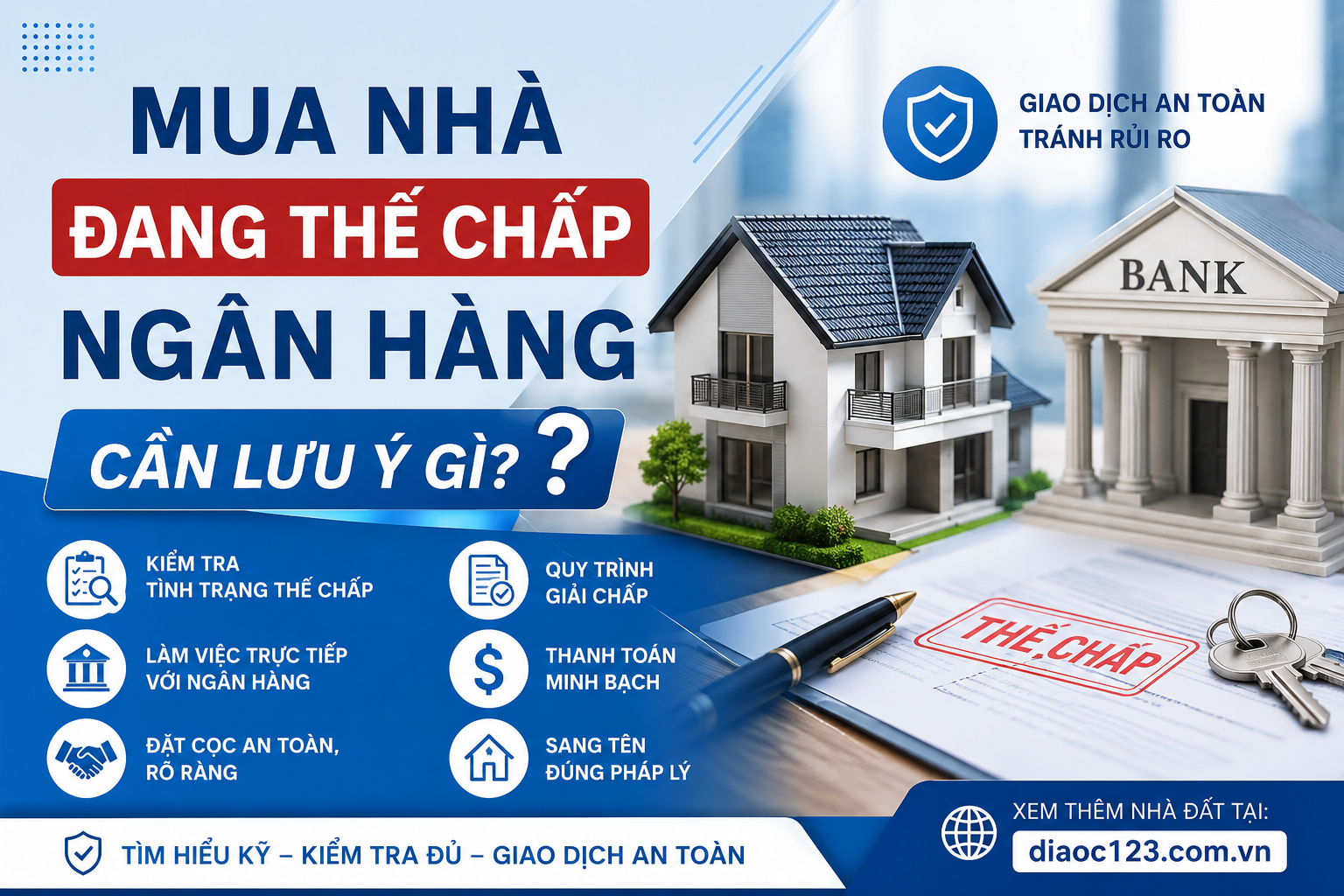 Mua Nhà Đang Thế Chấp Ngân Hàng Cần Lưu Ý Gì?