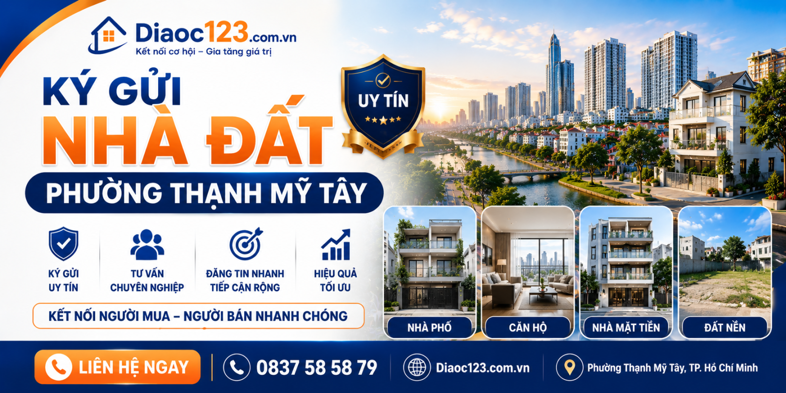 Ký Gửi Nhà Đất Phường Thạnh Mỹ Tây Uy Tín - Hiệu Quả