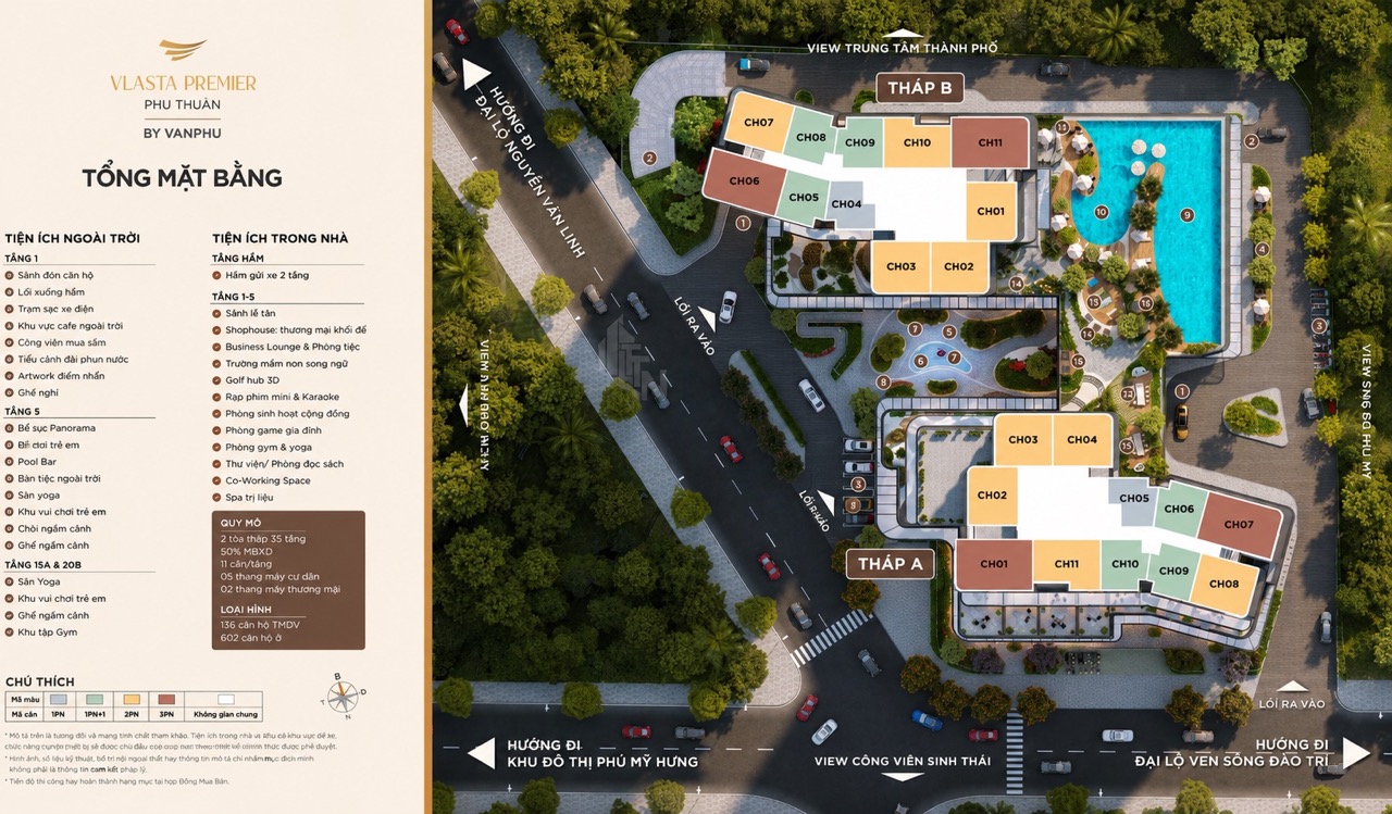 Tiện ích ngoại khu quanh Vlasta Premier